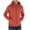 Brick Red, variant on Zip Up Hoodie Men Fall Winter Long Sleeve Sherpa Lined Full Zipper Hooded Sweatshirt with Pockets Jacket Cardigan Outerwear