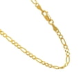 thumbnail image 2 of JewelStop 14k Solid Yellow Gold 2.8 mm Figaro Chain Necklace, Lobster Claw Clasp - 24 Inches, 6gr., 2 of 6