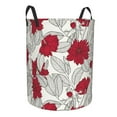 thumbnail image 2 of Balery Leaves And Anemone Round Laundry Basket with Handles Waterproof Freestanding Laundry Hamper for Clothes Toys in the Dorm and Family-Medium, 2 of 8