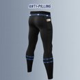 thumbnail image 4 of Pantalones de compresión para hombre, bolsillos laterales con cintura elástica, mallas elásticas que Abanopi Pantalones deportivos para hombre, 4 of 7