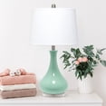 thumbnail image 4 of Lalia Home LHT-4005-AU Droplet Table Lamp with Fabric Shade, Aqua, 4 of 6