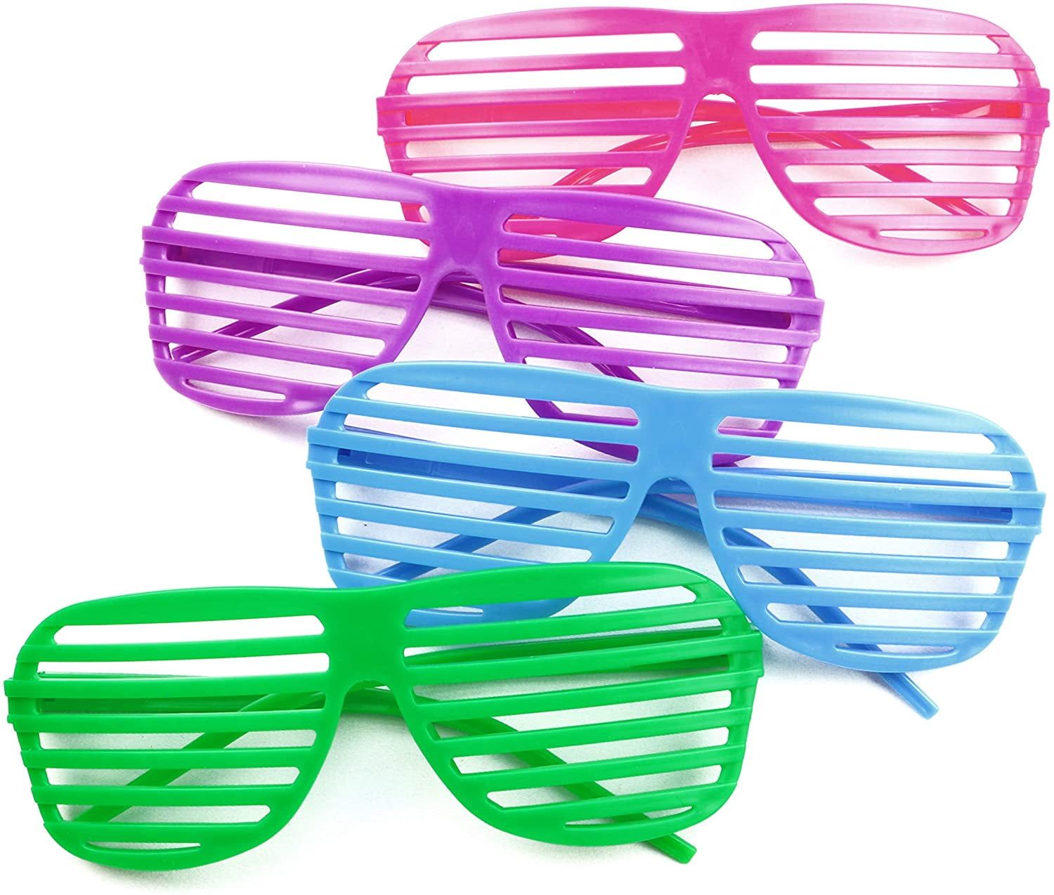 Pink Shutter Shades Slotted Sunglasses Fashion Eyewear 