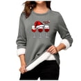 thumbnail image 3 of MHFRRA Hauts à Manches Longues pour Femmes Chandail Thermique Épais à Col Rond avec Poche XXXXXL, 3 of 4