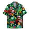 thumbnail image 3 of Camisa hawaiana con estampado 3D de mono y orangután para hombre, camisas de vacaciones de verano, camisas de manga corta con botones para la calle, la playa, el surf, Aloha, 3 of 5