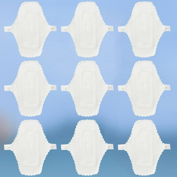 RENACLIPY 9pcs Reusable Washable Sanitary Pads Cloth Liners for Women Travel Friendly Design
