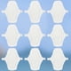 thumbnail image 3 of Compresas sanitarias de tela impermeables, lavables y reutilizables (9 unidades en 1), 180 mm (blanco), 3 of 7