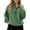 F01-Green, variant on Womens Zipper Pullover Hoodie Long Sleeve Fuzzy Sweatshirt Lightweight Warm Jacket Cozy Loungewear Top Everyday Women Outerwear Coats