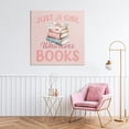 thumbnail image 2 of Reader Girl Who Loves Books Canvas Wall Art, design by Kim Allen, 2 of 8