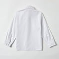 thumbnail image 3 of Wehilion School Uniform Boys Button Down Long Sleeve Solid Dress Shirt White 8, 3 of 6