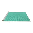 thumbnail image 2 of Ahgly Company Machine Washable Indoor Rectangle Solid Turquoise Blue Modern Area Rugs, 2' x 4', 2 of 4