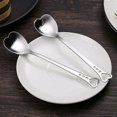 thumbnail image 3 of Set of 2 Heart-Shaped Stirring Spoons for Coffee and Tea, 3 of 5