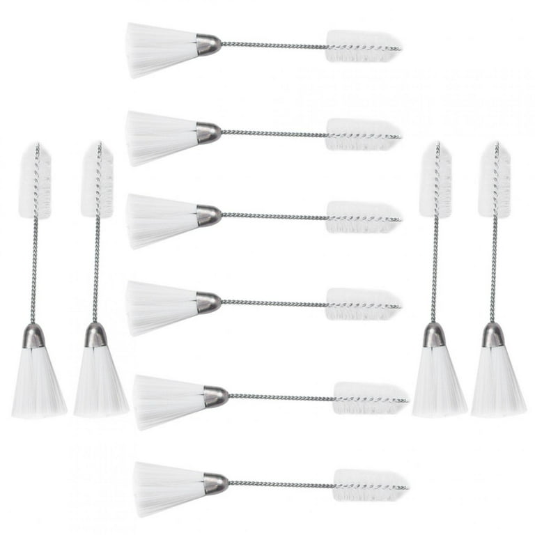Cleaning Brush, Durable Double End Brush, Nylon Brush, 10 Pcs for Sewing  Machine Easy to Clean 5.71in Home 