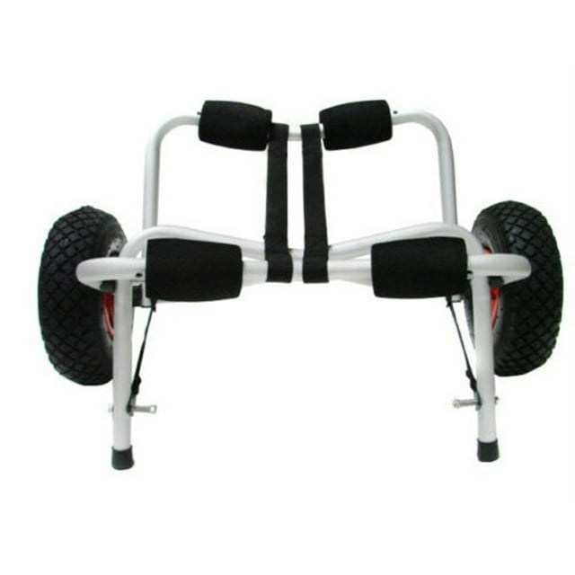 THORMN Aluminum Kayak Trailer Aluminum Kayak Bracket Portable Collapsible Trailer Inflatable Wheel Kayak Cart