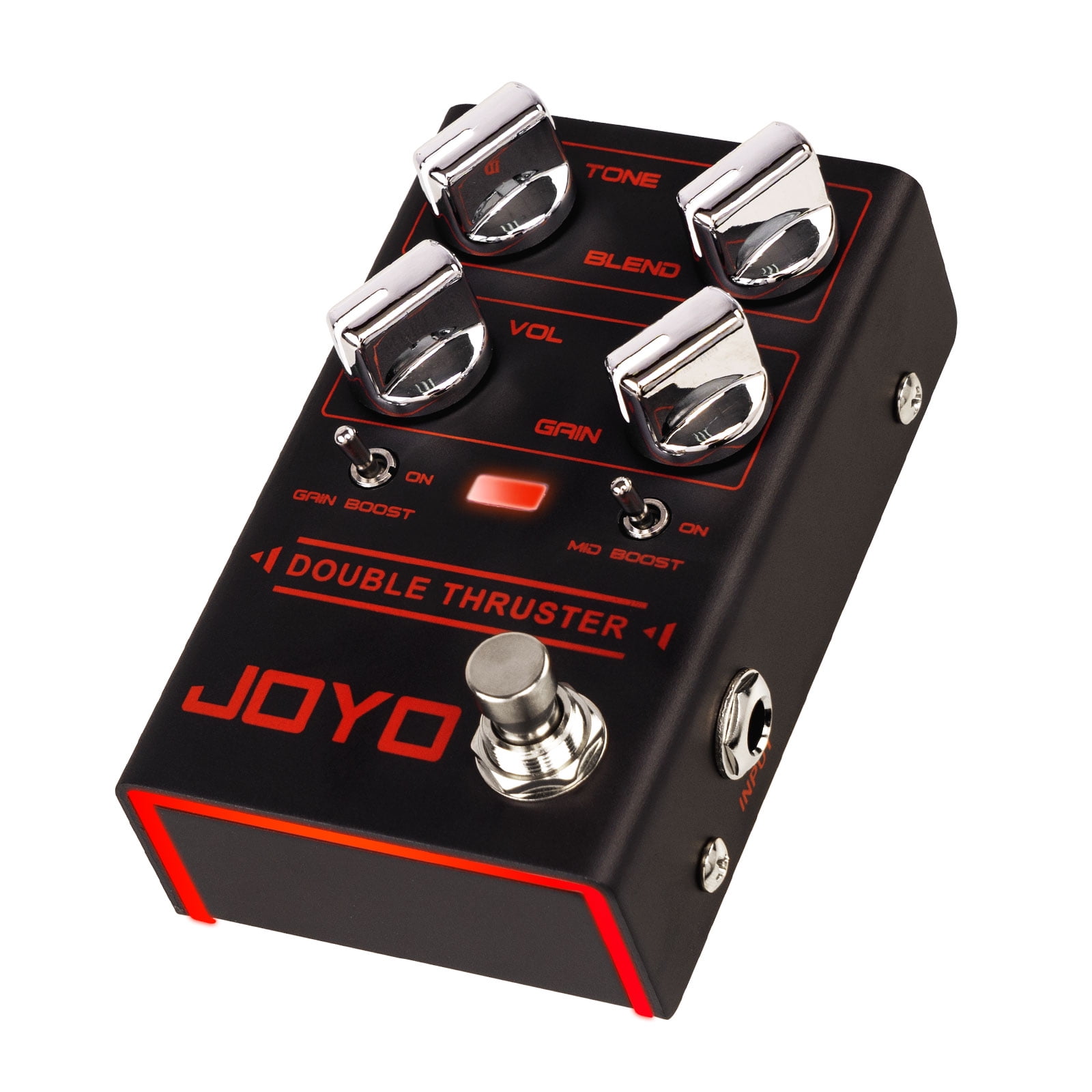 JOYO R-28 High Gain Overdrive Guitar Bass Pedal with Mid/High Frequency Gain Boost