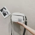 thumbnail image 4 of MesaSe Mode Femmes Toile Patchwork Crossbody Téléphone Sac Mini Sacs à Main (Blanc), 4 of 6