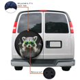 thumbnail image 4 of KAKALAD Funny Raccoon Green Sunglasses 01 Universal Spare Tire Cover Car Vehicle Tools For Rv SUV Truck Camper Travel Trailer Accessories Buckle 14” Inch, 4 of 6