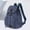 Navy, variant on Vintage Canvas Backpack Purse for Women Men, 11.8" x 5.9" x 15.7" Flap Drawstring Rucksack, Casual Laptop Daypacks for Hiking Caming Shopping Traveling Work