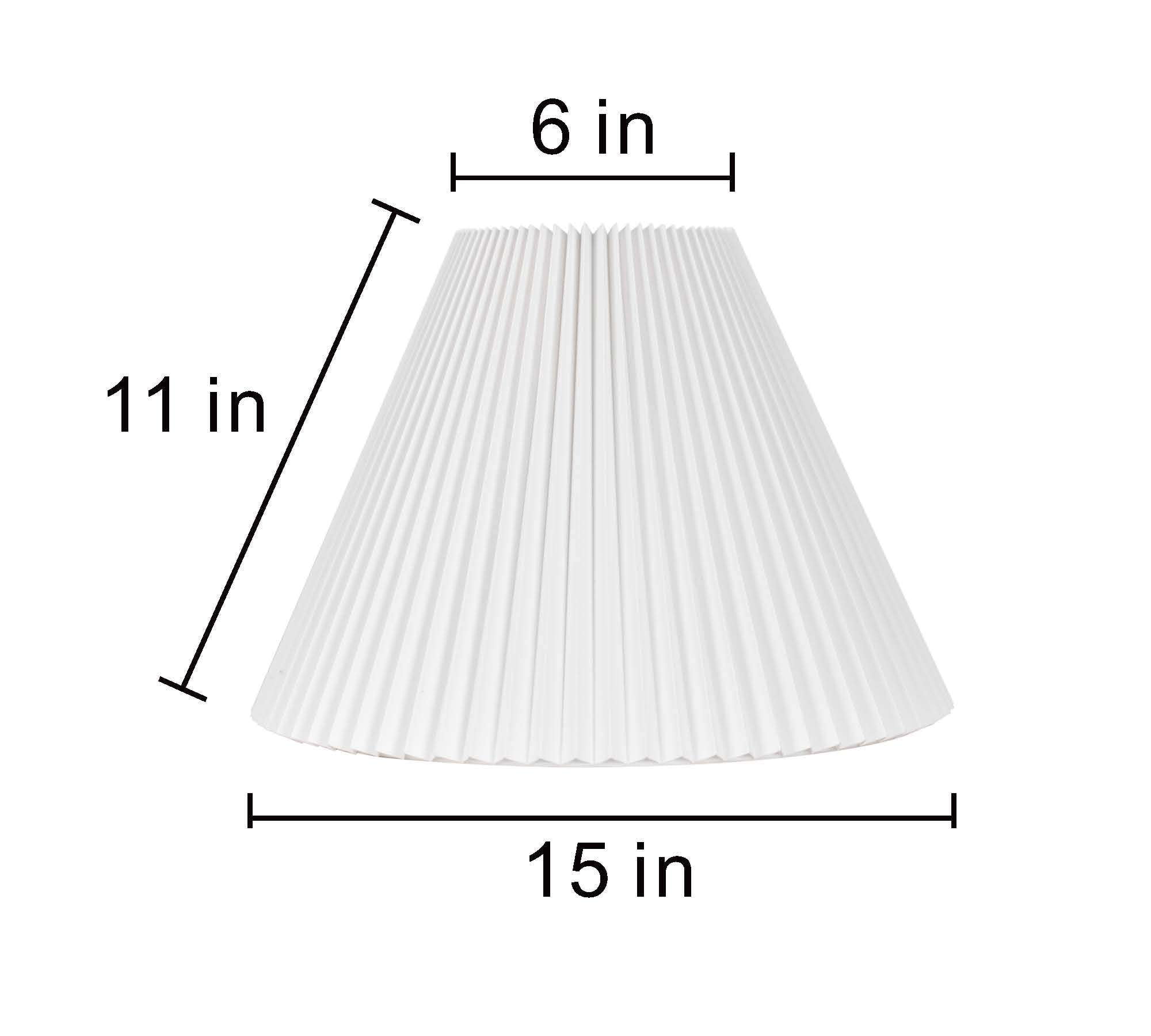 (6 pack) Better Homes & Gardens 6x15x11" White Knife Pleat Shade