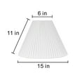 thumbnail image 3 of Better Homes & Gardens 6x15x11" White Knife Pleat Shade, 3 of 5