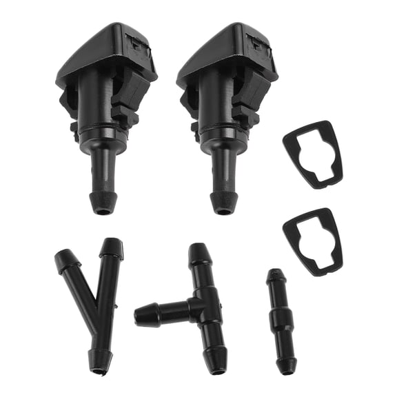 Unique Bargains Windshield Washer Nozzle w/ Hose Connector for Mitsubishi No./ 1 Set