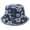 blue, variant on Bucket Hat Women - Denim Fisherman Hat Beach Sun Bucket Hats Flower Print Aesthetic Cap for Women Traveling Outdoor