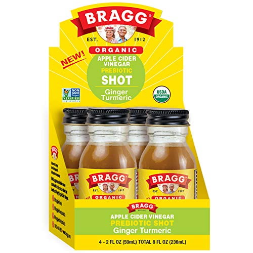 Organic Apple Cider Vinegar Shot With Ginger Turmeric 2 Oz Acv Shot
