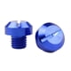 thumbnail image 1 of 2 tapones de aluminio CNC para espejo retrovisor de motocicleta M10 x 1,25 Azul Positivo, 1 of 9