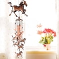 thumbnail image 5 of Campanas de viento de caballo, campanas de viento para fanáticos de los deportes, decoración de la habitación del caballo, decoración del jardín, decoración del patio con gancho en S, regalo, 5 of 5