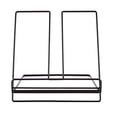 thumbnail image 1 of Soporte para libros, hierro innovador, mesa, soporte para libros, decoración de mesa, alta capacidad, 1 of 8