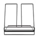 thumbnail image 4 of Viccilley Estante para libros de hierro Innovador Estante para libros de sobremesa Soporte para tableta Soporte para computadora Decoración del hogar(Negro), 4 of 5