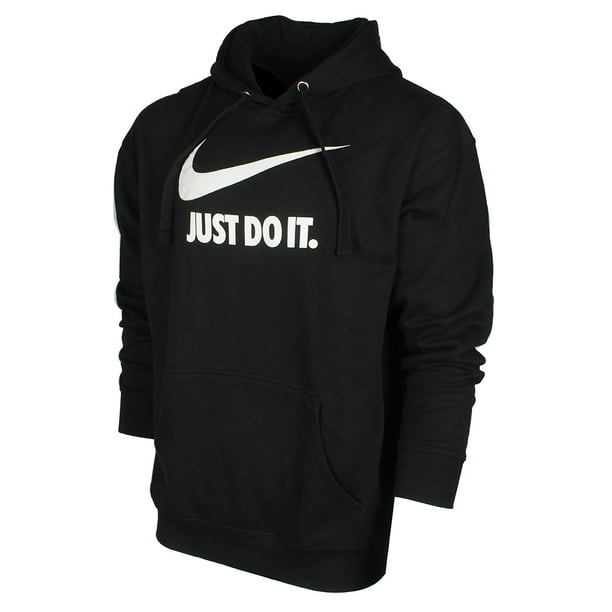 Nike - Nike Men's Just Do It Swoosh Logo Graphic Fleece Pullover Hoodie ...