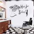 thumbnail image 3 of Youkk Barber Shop Themed Wall Sticker Props Interesting Printed Indoor Scene Layout Self-adhesive Decal Decorating Prop, 3 of 6