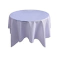 thumbnail image 2 of Solid Color Tablecloth, Elegant Polyester Round Dining Table Cover, Durable Soft Fabric Table Decoration for Home Holiday Birthday Party Dining Room, 2 of 6