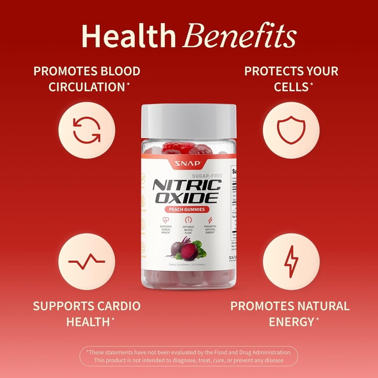 Snap Supplements Super Beetroot Gummies for Blood Pressure Energy