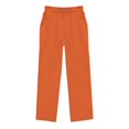 thumbnail image 6 of VeFlora Girls Oversized Wide Leg Sweatpants Kids Baggy Sweat Pants for Girls Drawstring Waist Straight Leg Joggers with Pockets(Orange/5-6 Years), 6 of 6