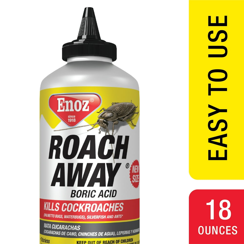 Acide Borique Cafard Pomme De Terre Enoz Roach Away Boric Acid Powder Cockroach Killer, 18 Oz - Walmart.com