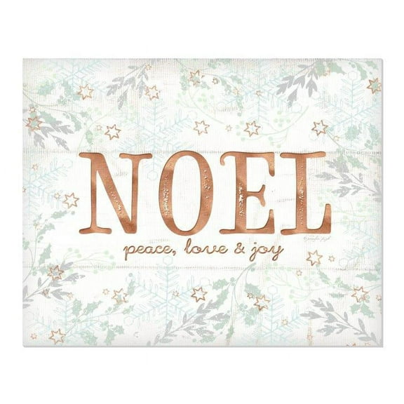 Noel Peace Love Joy Wood Wall Sign 15x12