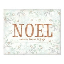 Noel Peace Love Joy Wood Wall Sign 15x12