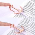 thumbnail image 4 of 2 Pieces Bookmarks Creative Bookmark Metal Page Holder for Students Teachers Graduation Gifts School Office Supplies (Rose Gold), 4 of 5