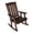 Deep Brown, variant on Innovaze Wooden Patio Rocking Chair, Solid Fir Wood, Heavy Duty 600LBS, for Outdoor or Indoor, Black