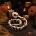thumbnail image 6 of Halloween Snake Skeleton Creepy Plastic Animal Skeleton - Flexible Structure Adjustable Graveyard Spooky Decor Indoor Outdoor Scene Party, 6 of 7