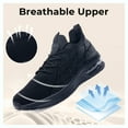 thumbnail image 4 of B BESUNEW Men Running Shoes Walking Tennis Gym Fashion Sneakers Athletic Casual Comfortable Breathable Jogging Shoe US 7-12.5, 4 of 13