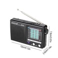 thumbnail image 4 of Portable AM/FM Radio, Radio Portable Shortwave Radio Battery Powered, Battery Operated Analog Radio for Home Outdoor Strong Reception - Black, 4 of 10