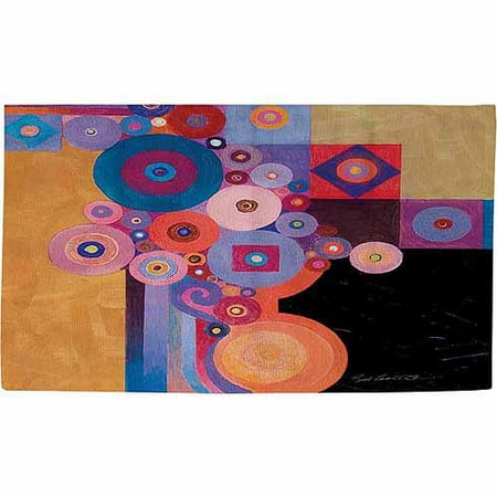 Thumbprintz Peg and Spokes Gear Rug, 22.5" x 37