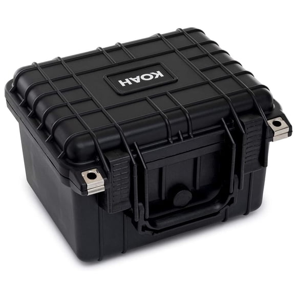 Funda rígida resistente a la intemperie Koah con espuma personalizable de 25 x 23 x 18 cm