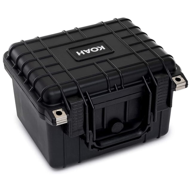 Funda rígida resistente a la intemperie Koah con espuma personalizable de 25 x 23 x 18 cm