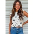 thumbnail image 6 of Trendy Cropped Sweater Vest with Unique Buttoned Side Detail - White Colorblock Style - [ZhiHiMeRi] | (US 4-6)S, 6 of 12