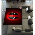 thumbnail image 1 of DEYOU Deadpool Pattern Area Rugs 6 x 9ft Floor Carpet Mat for Living Dinning Room Bedroom Kitchen Hallway Office Decor, 1 of 6