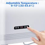 TEQIN Countertop Refrigerated Display Refrigerator, 2.4 Cu.Ft  Commercial Glass Cake Cooler with LED Lighting, Turbo Frost-Free Air-Cooling Display Case,Pastry Dessert Bakery Showcase