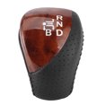 thumbnail image 1 of Pomo de palanca de cambios automático con cabezal de palanca de cambios de cuero artificial apto para Honda Shuttle/FreedBright Wood Grain, 1 of 5